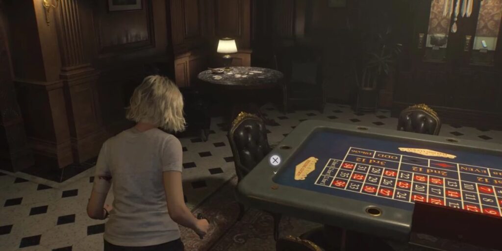 Tutti gli Easter Egg e curiosità di Resident Evil Requiem - Enigma della roulette nella sala giochi di Resident Evil Requiem con i numeri 29, 15 e 7.
