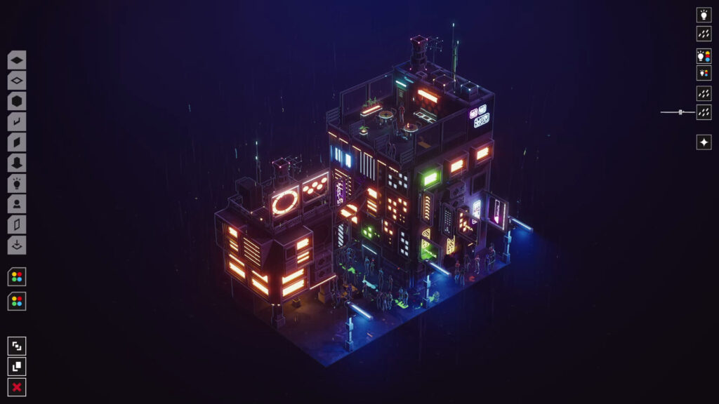 Midnight Moments Recensione: Un Piccolo Diorama Cyberpunk da Costruire Senza Fretta