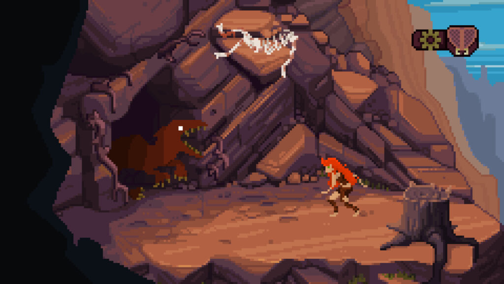 Theropods Recensione: dinosauri, pixel art e un'avventura senza parole